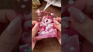 Unicorn bookmark  All supplies are in my bio store#asmr #diy #art #satisfying #craft #kid