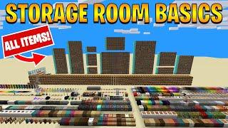 How to Organize All Items in your Storage Room for 1.18 Minecraft!