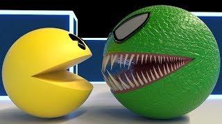 Pacman Vs Green Pacman Spider (Remake)