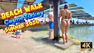 TURKEY 4K Beach Bikini Walk |IZMIR, ÇEŞME | Walking in Bikini