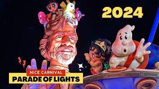 Carnaval de Nice 2024 | Nice Carnival In France | Parade Of Lights