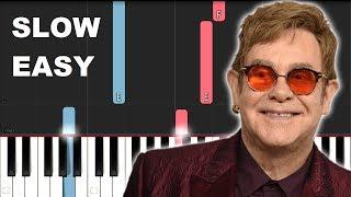 Elton John - Your Song (SLOW EASY PIANO TUTORIAL)