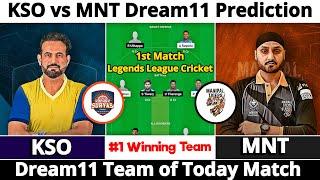 KSO vs MNT Dream11 Prediction | Dream11 Team Of Today Match | Dream11 Prediction Today Match