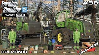 LOGGING WITH JOHN DEERE EQUIPMENT | Forestry ON Holmakra | Farming Simulator 22 | Episode 38