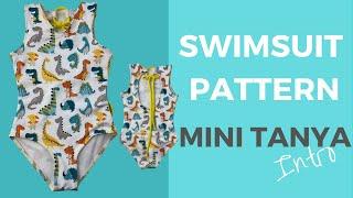 Kids Swimsuit pattern Mini Tanya Intro by Bikini Design Club * DIY BIKINI * KIDS SEWING PATTERNS