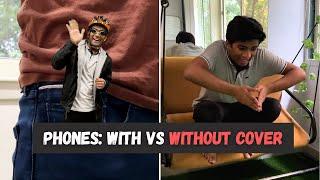 Phones: With Vs Without Cover | Manish Kharage #shorts