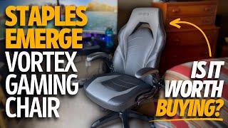 Staples Emerge Vortex Bonded Leather Gaming Chair Review...Is It A Buy?