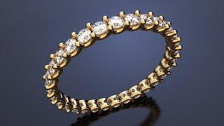 RhinoGold 6.5 U Prong Ring Tutorial