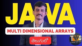 Multi dimensional arrays in java explained in telugu by teluguwebguru