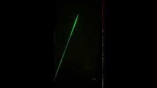 Зеленый лазер 303 в туман / green laser 303