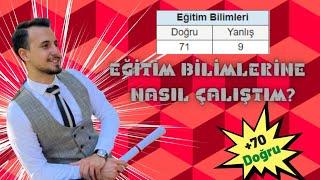 KPSS Türkiye Birincisi Eğitim Bilimlerine Nasıl Çalıştı? (+70 Doğru)