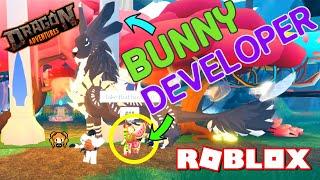 ERYTHIA Gifted me a Fully Mutated ARANGA Bunny! Meeting the DEVELOPER!! ROBLOX DRAGON ADVENTURES