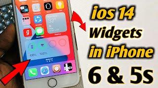 How To Get ios 14 Battery, Weather Widgets in iPhone 6 & 5s, How to Install ios 14 Widgets in ios 12