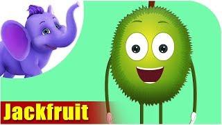 Jackfruit Fruit Rhyme for Children, Jackfruit Cartoon Fruits Song for Kids