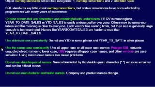 SQL 146 Database Naming Standards, An Overview