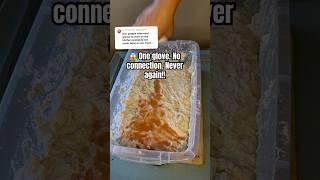 OMG…I tested kneading dough with a glove on one hand… #sourdough #bakingtips