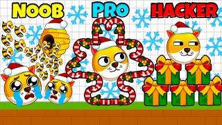 Save the Christmas Doge - NOOB vs PRO vs HACKER