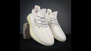 Мужские кроссовки в стиле Adidas Yeezy Boost 350 V2 белые, размеры 41-45