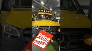 $700K Camper Van! Luxury Yellow Sprinter From Rogue Van Company 2023 SEMA Show