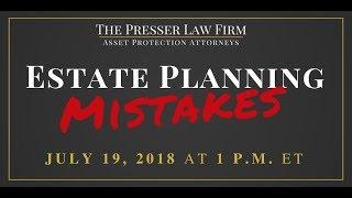 Estate Planning Mistakes