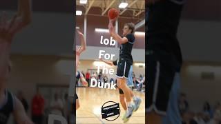Stephen McGee Catches Lob from Talan Witt for the Dunk