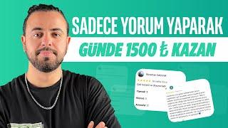 SADECE YORUM YAZARAK PARA KAZAN  - EVDE PARA KAZANMA YOLLARI - İnternetten Para Kazan (2023)