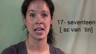 How to Pronounce Numbers 11 - 19:  American English