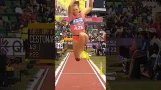 Yekaterina Sariyeva  Women Triple Jump Championships #shorts