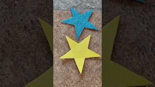 Christmas ⭐️ star making | Perfect star | #craft360 #glitterfoamsheetcraft #shortsfeed #ytshots