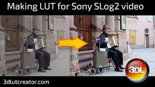 Making LUT for Sony S-Log 2 video