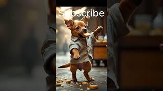The puppy is dancing while eating food #cute @boggoboti #cute #puppy #dogshorts