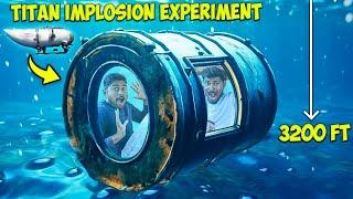 Titan Implosion Experiment | Pressure Crushed 200ltr Steel Drum