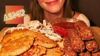 ASMR SAUSAGES, ONION RINGS, HASHBROWNS + Ketchup (No Talking|Eating Sounds)