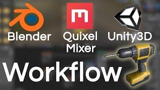 My Blender, Quixel Mixer, Unity3D Workflow