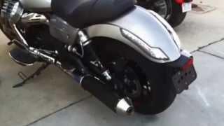 2014 Moto Guzzi California 1400, Agostini Exhaust Comparison. www.matthewsfunmachines.com