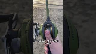 How to cast a baitcaster... #entertainment #fishing #kickintheirbasstv #duet #voiceeffects #funny
