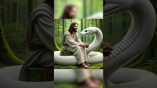 Jesus rescued the poor white snake #jesus #fe #amen