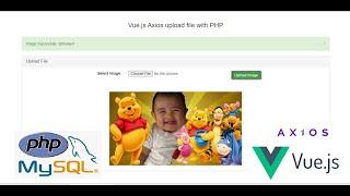 Vue.js Axios upload file with PHP