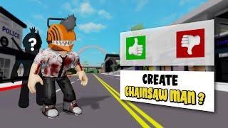 Aku Membuat Karakter CHAINSAW MAN Di Brookhaven - Roblox Indonesia