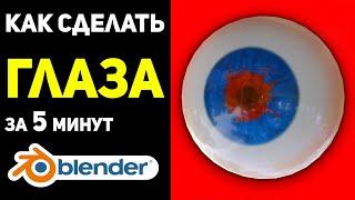 Как сделать глаза из текстуры в Blender