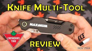 Review of the Canadian Tire MAXIMUM MulitiTool Utility Knife - SKU #057-7513- 4