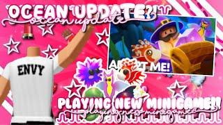 NEW OCEAN UPDATE?! MAKING WISHES & PLAYING THE NEW MINIGAME! 