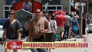 2022.10.06 中天北美新聞-2 加州中產退稅本週開始發放 約2300萬加州納稅人符合資格