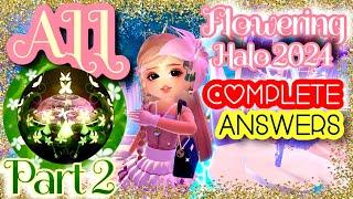 [UPDATED] ALL HALO ANSWERS  To WIN The FLOWERING HALO 2024  FOUNTAIN ANSWERS Royale High [Part 2]