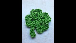 Easy crochet four leave clover | Crochet St. Patricks Day | Bag o day Crochet Tutorial