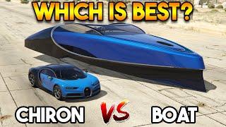 GTA 5 ONLINE : BUGATTI CHIRON VS BUGATTI BOAT (WHICH IS BEST?)