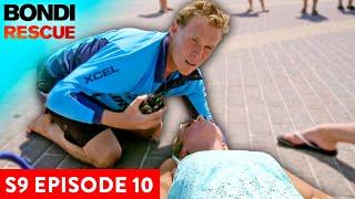 Woman Mysteriously Faints at Lifeguard Tower | Bondi Rescue Season 9 Episode 10 (FULL EPISODE)