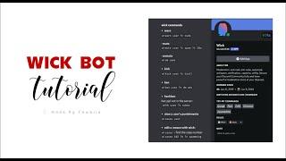 discord tutorial　 — 　wick bot