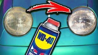 Делаем ФАРЫ ПРОЗРАЧНЫМИ с помощью WD-40! / Секрет очень прост! / T-Strannik