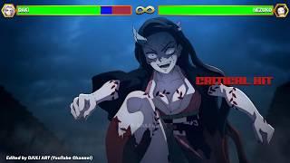 Nezuko VS Daki With Healthbars | Demon Slayer | Kimetsu no Yaiba